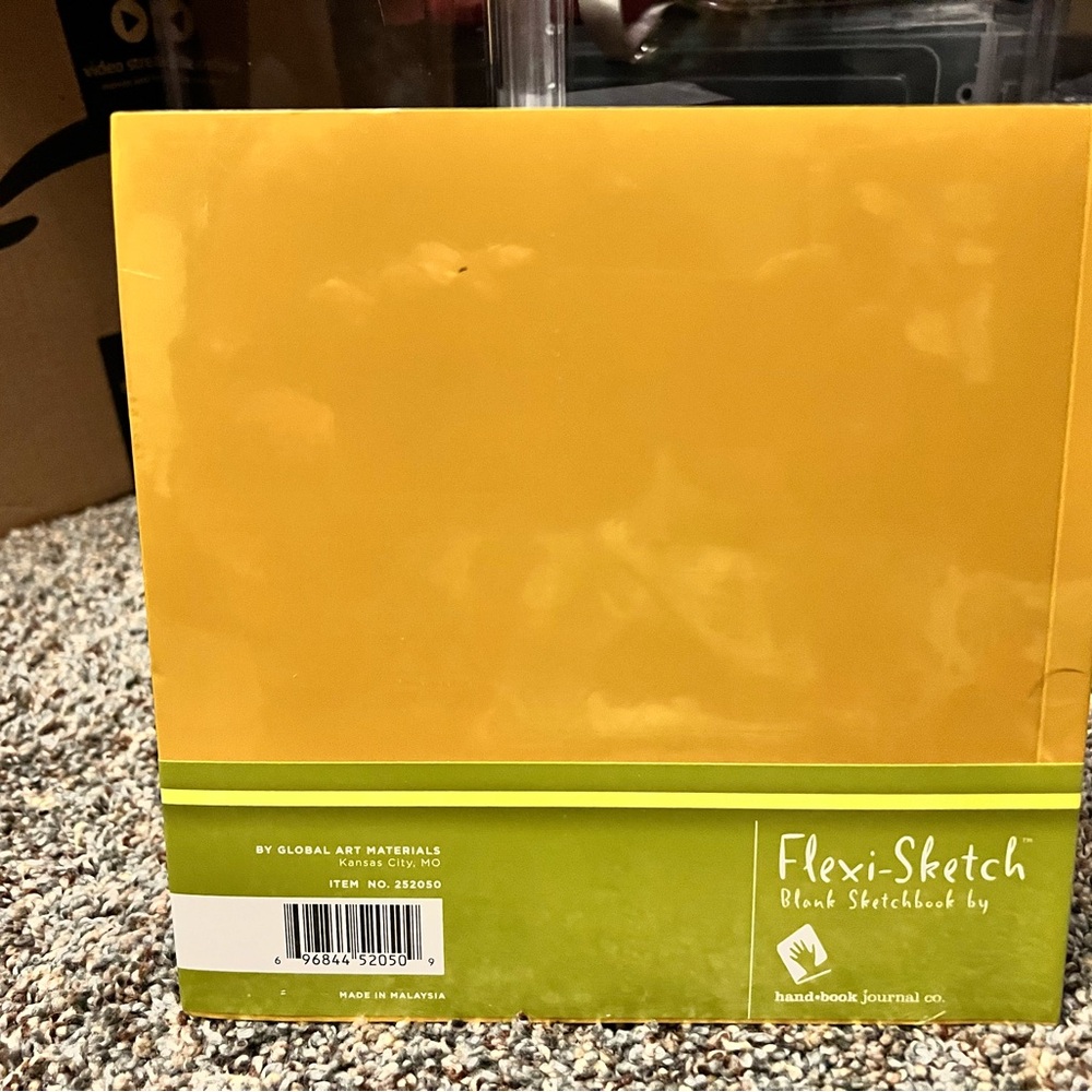 Blank Sketchbook - Yellow and Green